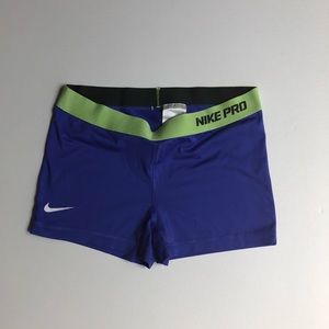 Purple Nike Pro Dri-fit 3” Running Shorts